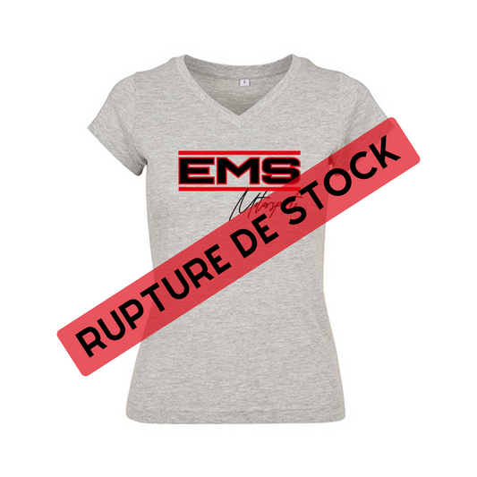 T-shirt femme EMS signature gris
